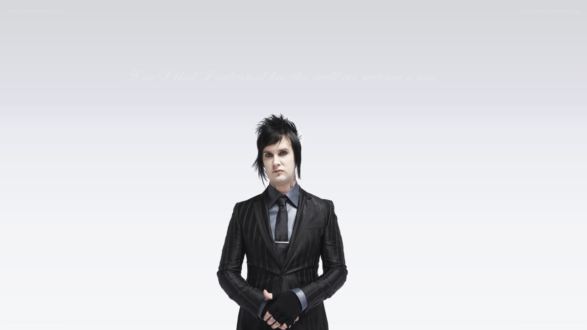 man in black suit