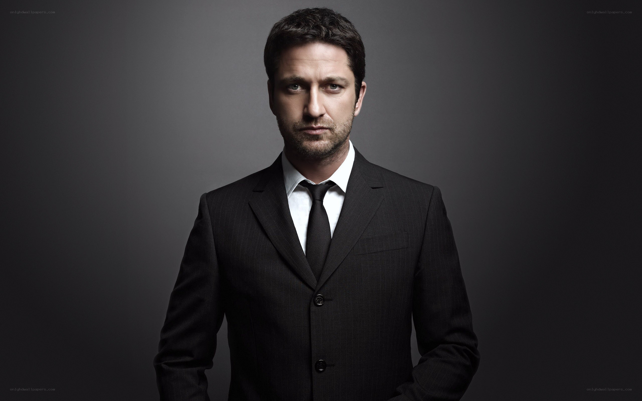 man in black suit