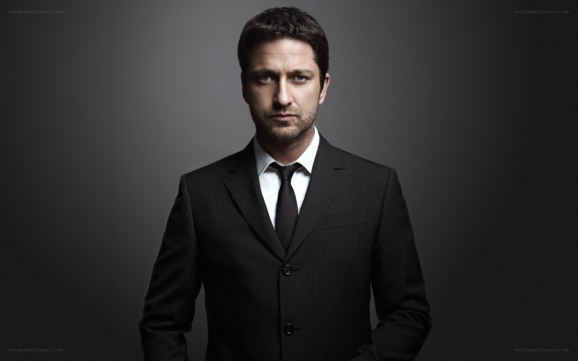 man in black suit