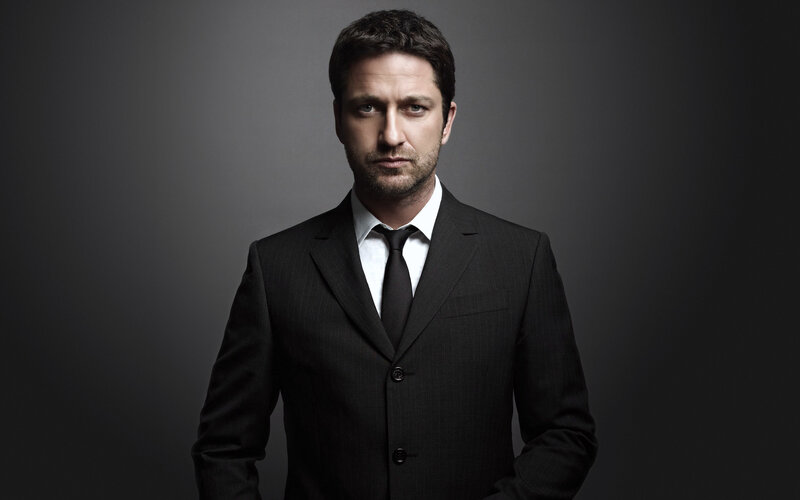 man in black suit