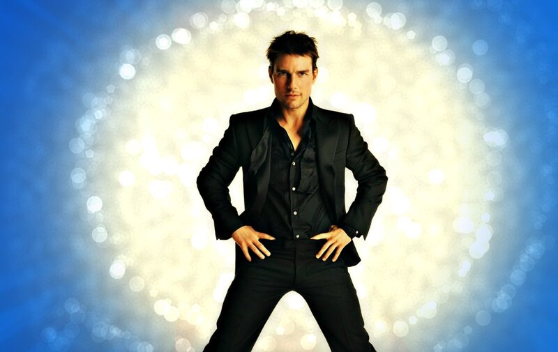 Man in Black Suit — Blue, Dramatic, Photograph, Hands on Hips