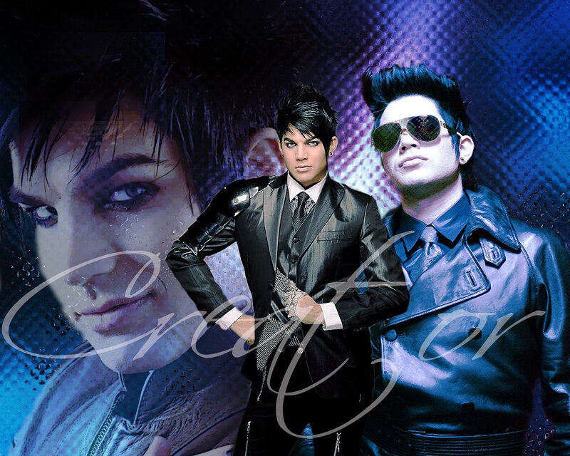 Man in Black Suit — Blue