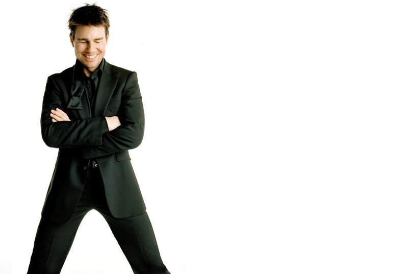 Man in Black Suit — Confident, Photograph, White Background