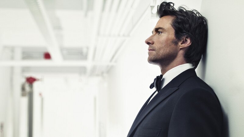 Man in Black Suit — Serious, Photograph, Tie, Wall