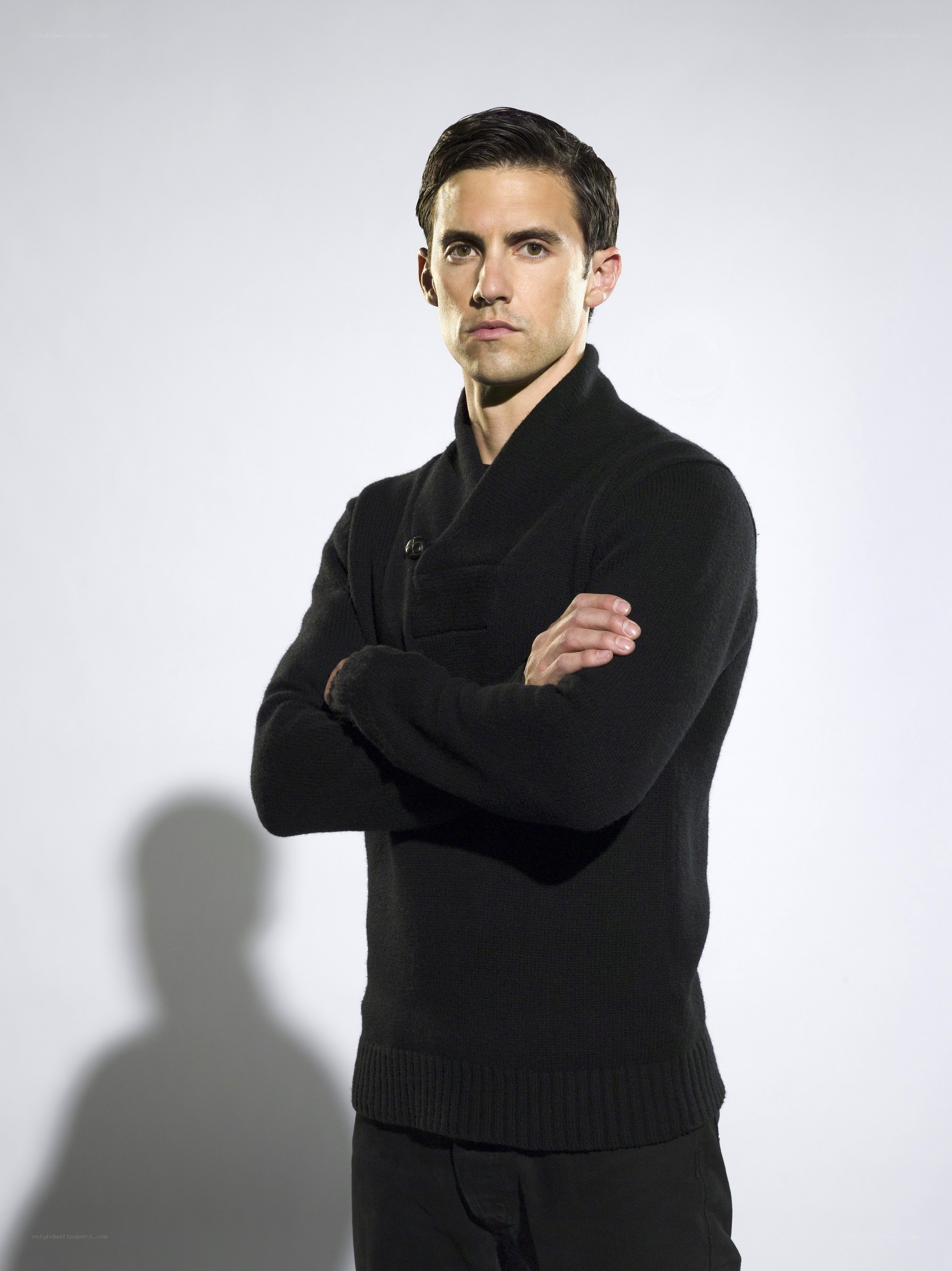 man in black sweater