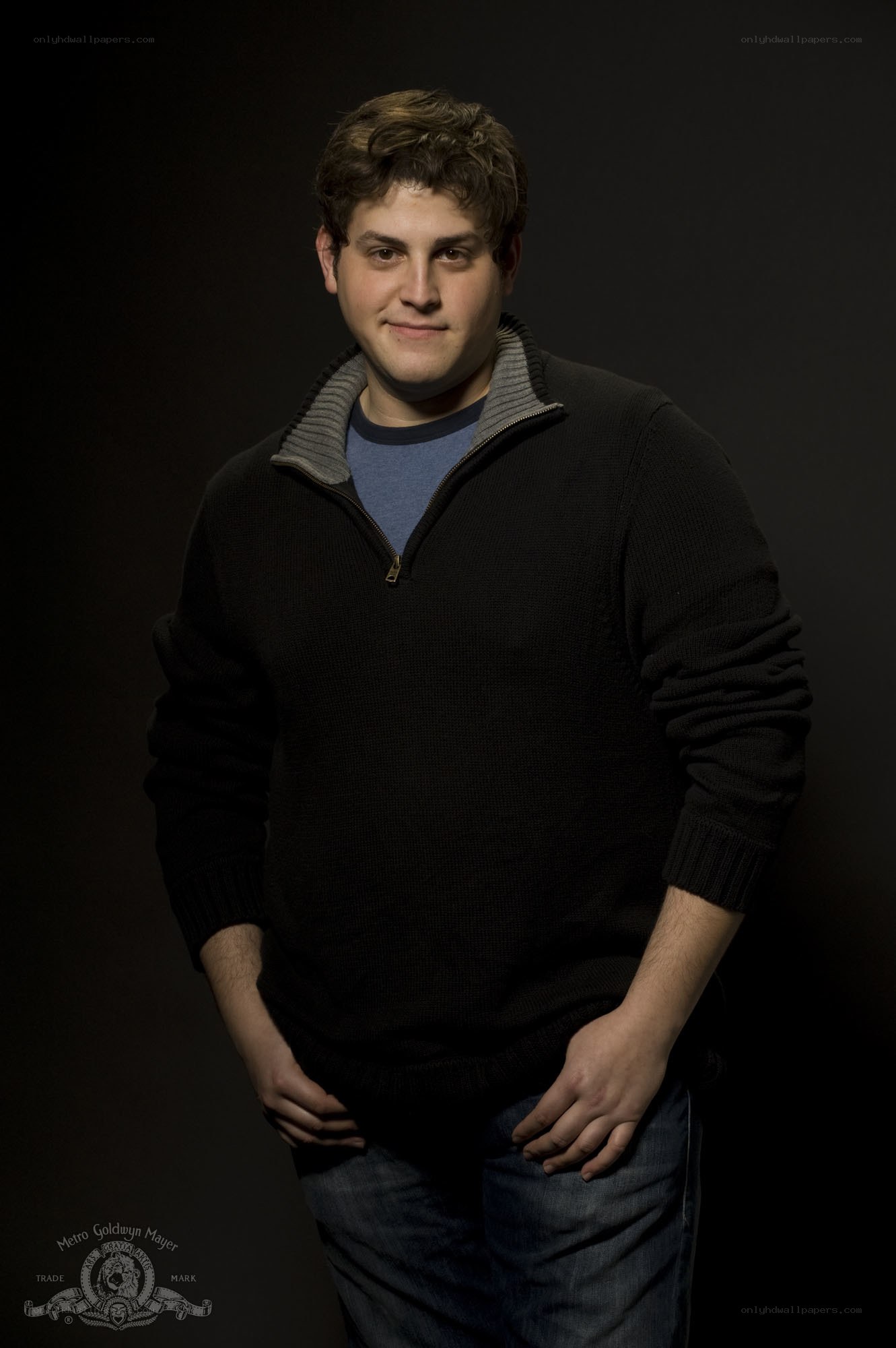 man in black sweater