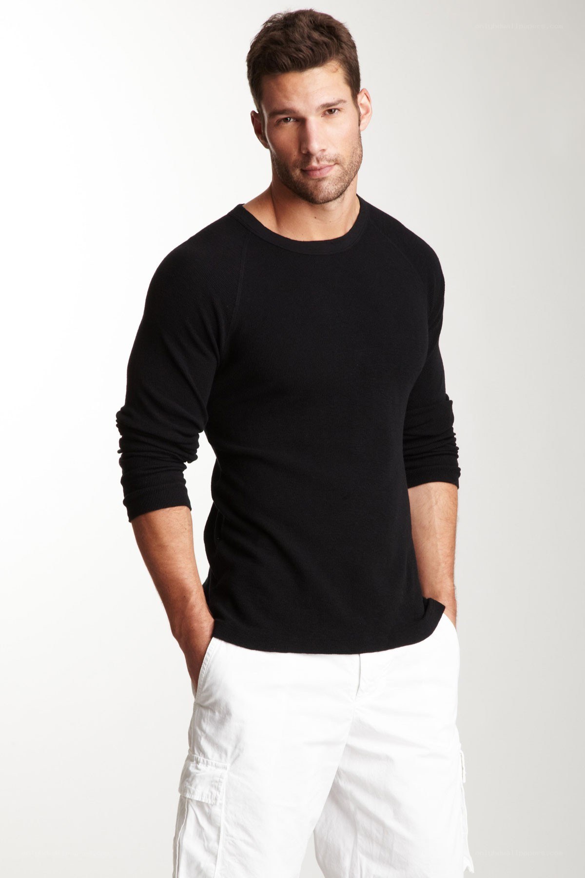 man in black sweater