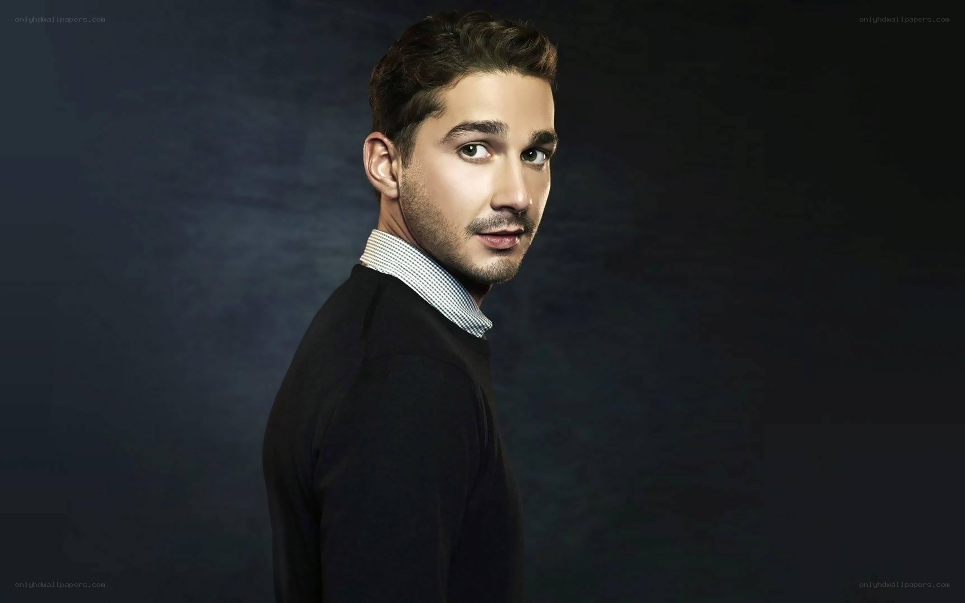 man in black sweater