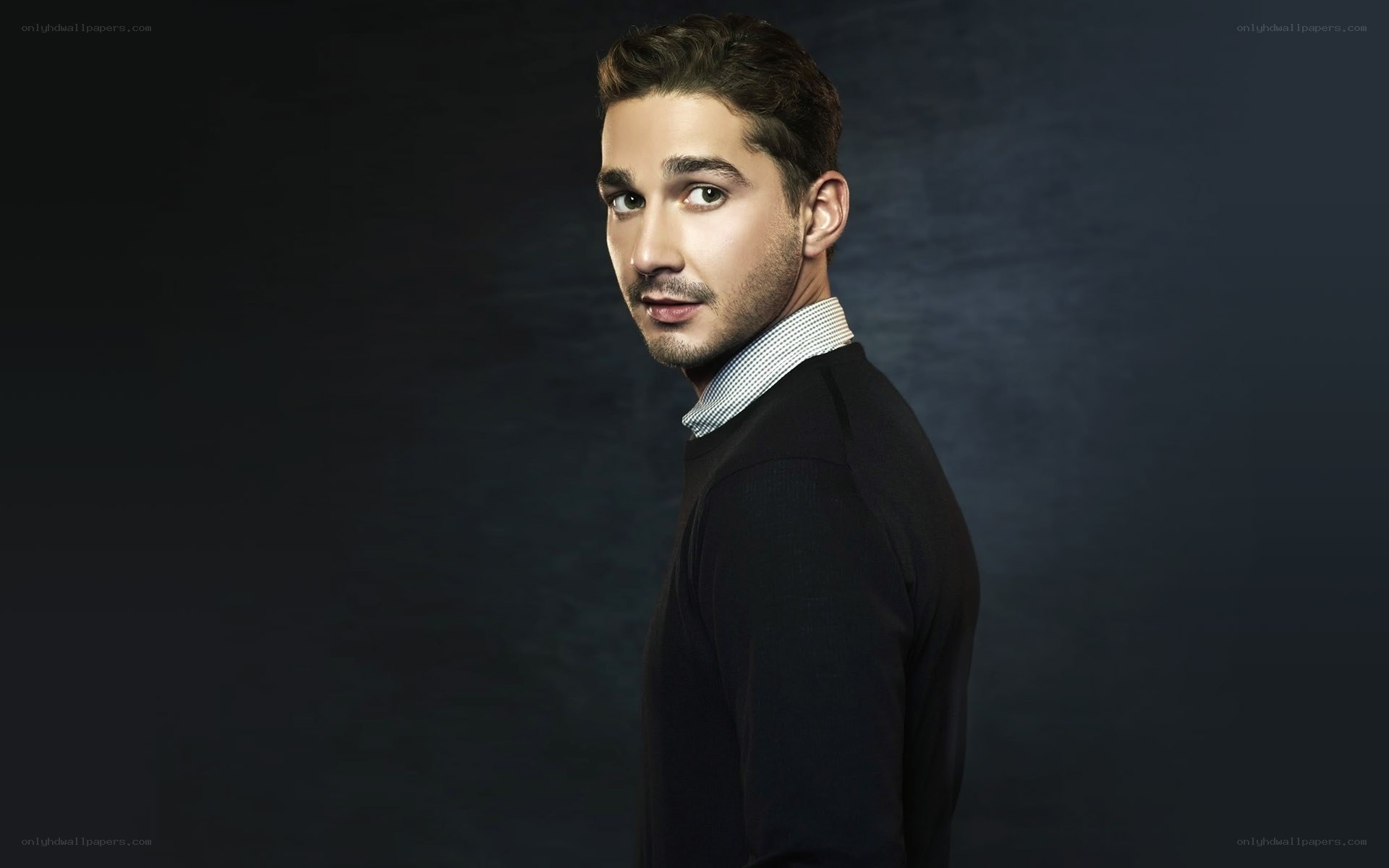 man in black sweater
