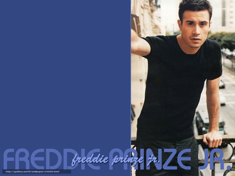 Man in Black T-shirt — Blue