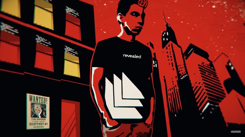 Man in Black T-shirt — Red