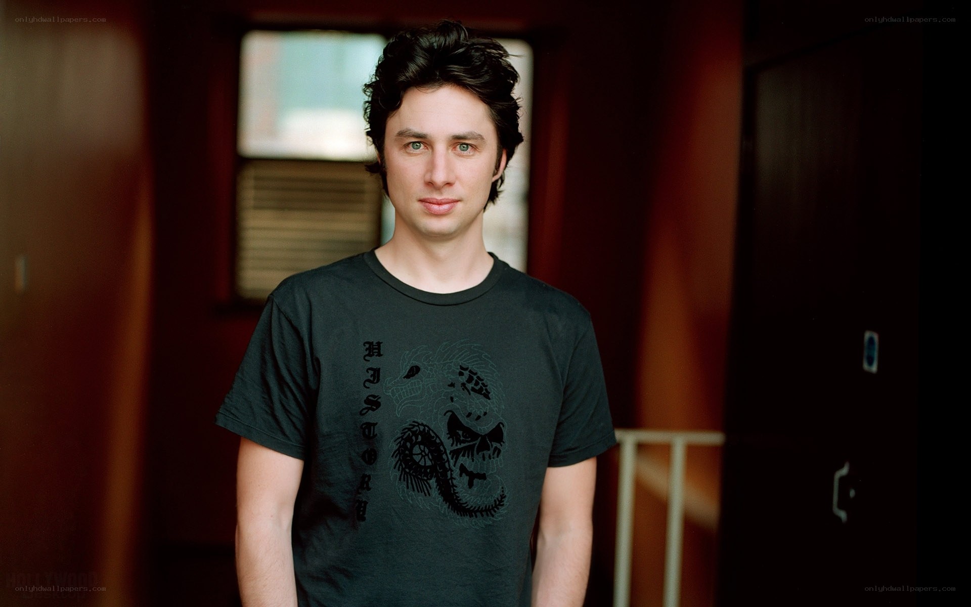 man in black t-shirt