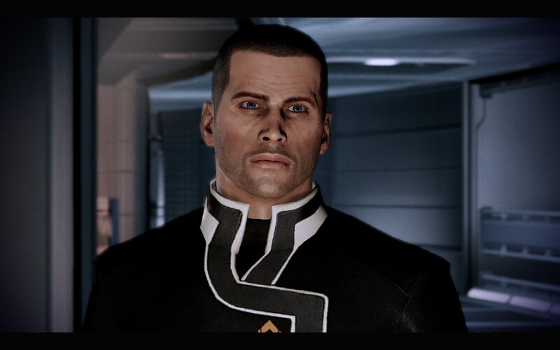 Man in Black Uniform — Serious