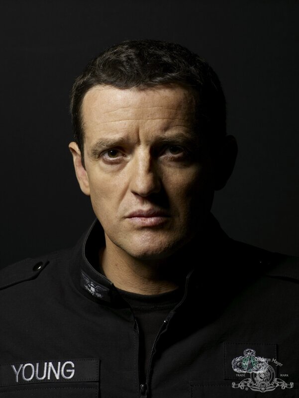 man in black uniform