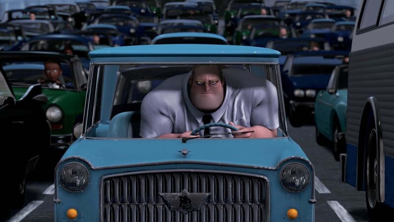 Man in Blue Car — Tense