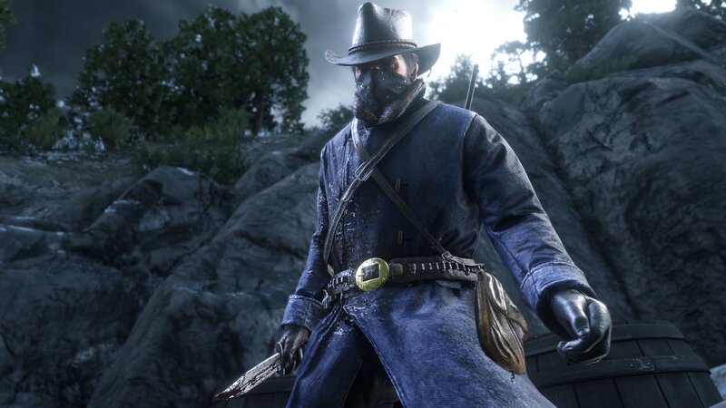 Man in Blue Coat — Dark