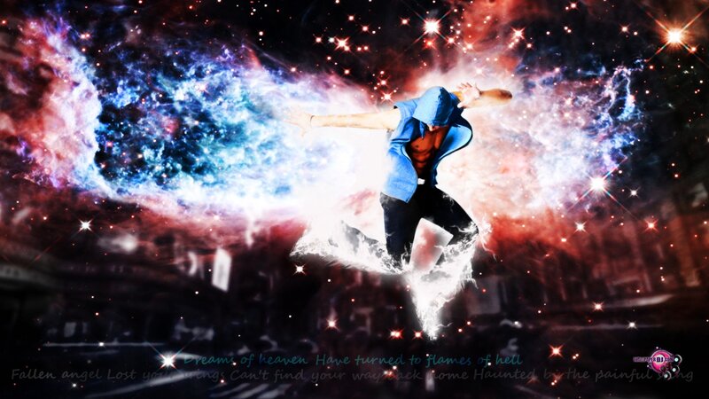 Man in Blue Hoodie — Dramatic