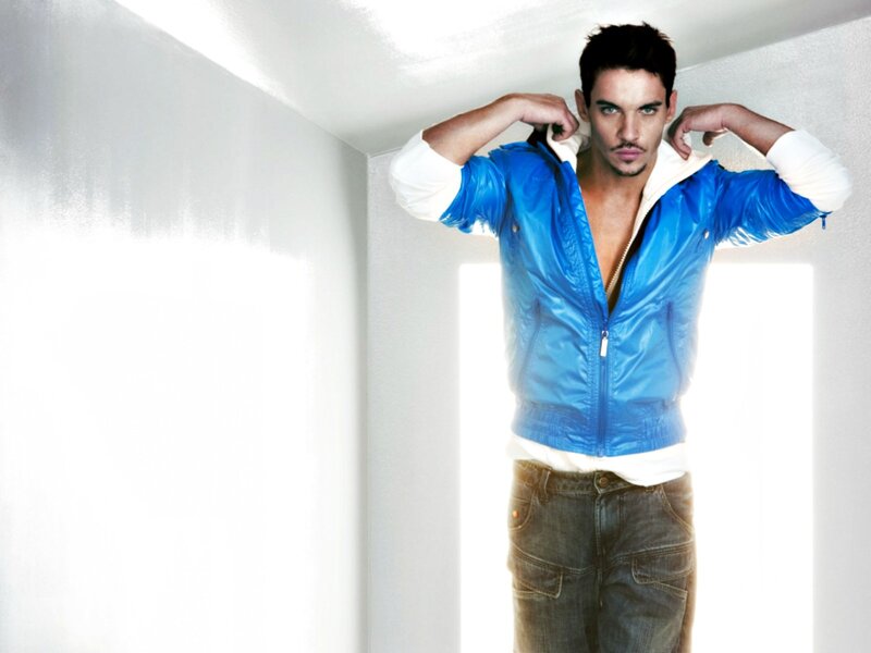 Man in Blue Jacket — Dramatic, Photograph