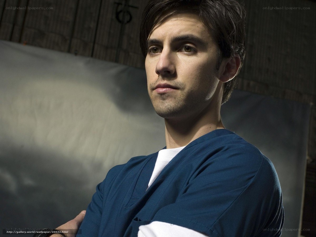 man in blue scrubs