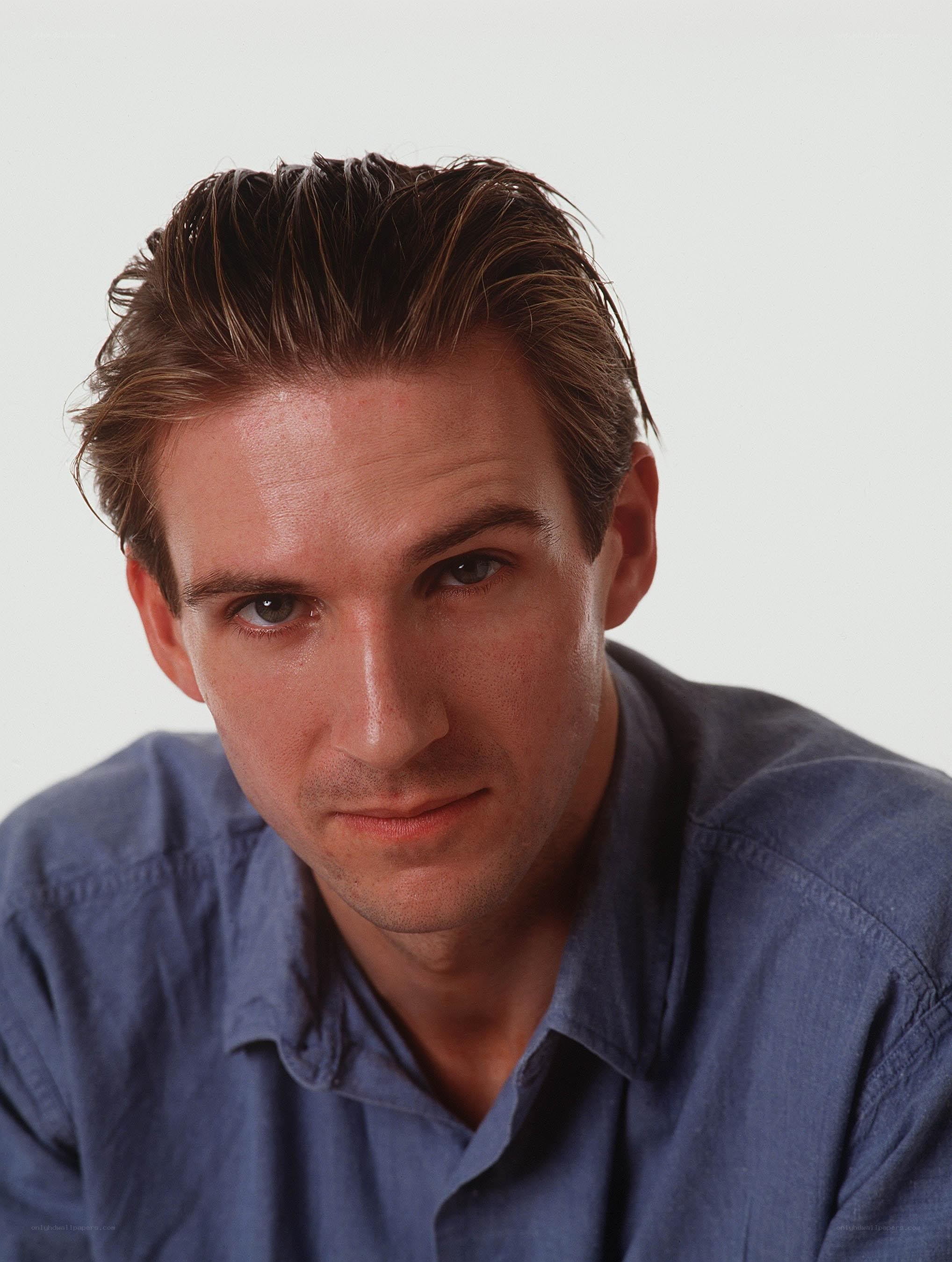 man in blue shirt