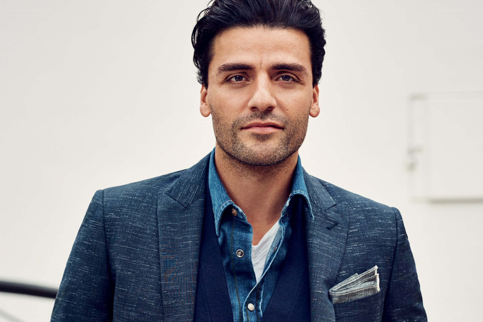 man in blue suit