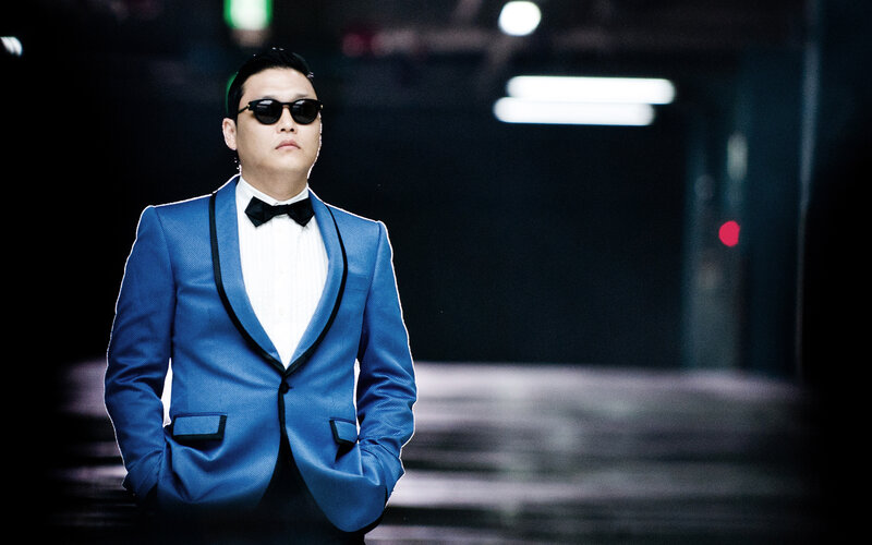 Man in Blue Suit — Dramatic, Night