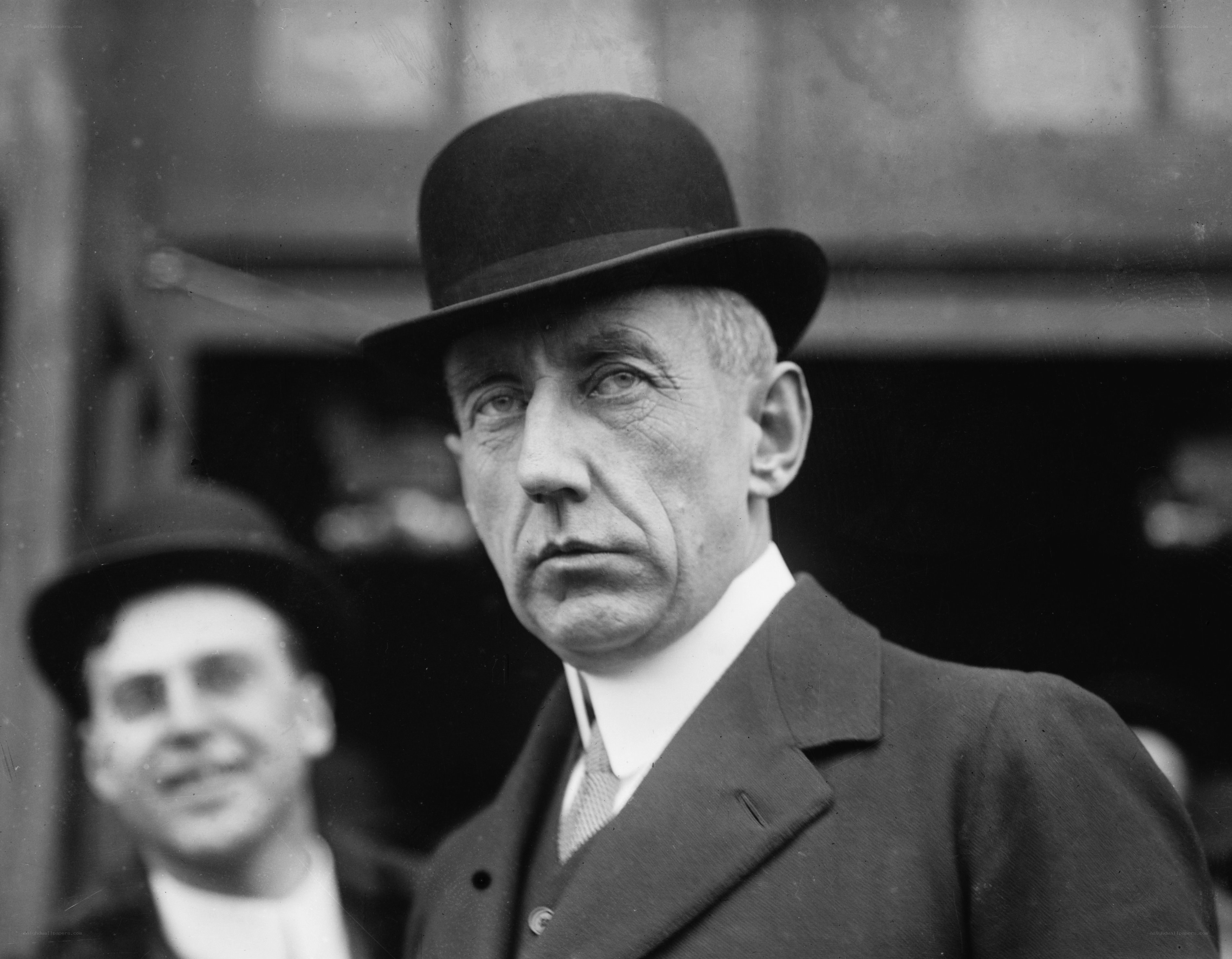 Man in bowler hat portrait
