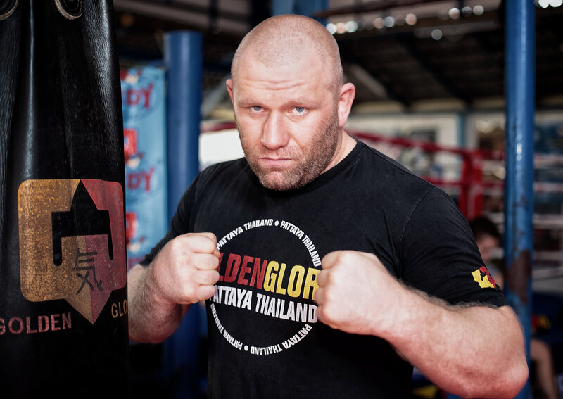 Man in boxing stance