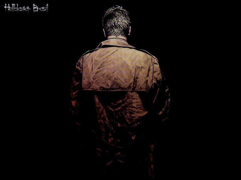Man in Brown Jacket — Black, Dramatic, Comic
