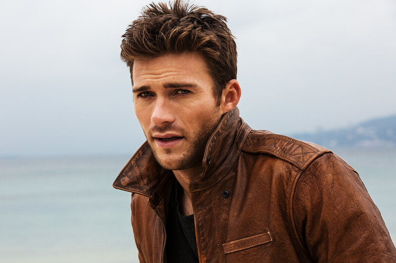 Man in Brown Jacket — Serious, Photograph, Ocean
