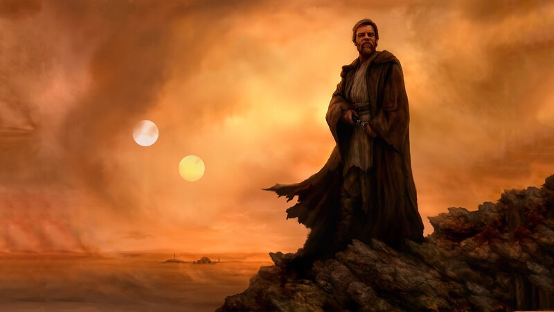 Man in Brown Robe — Orange