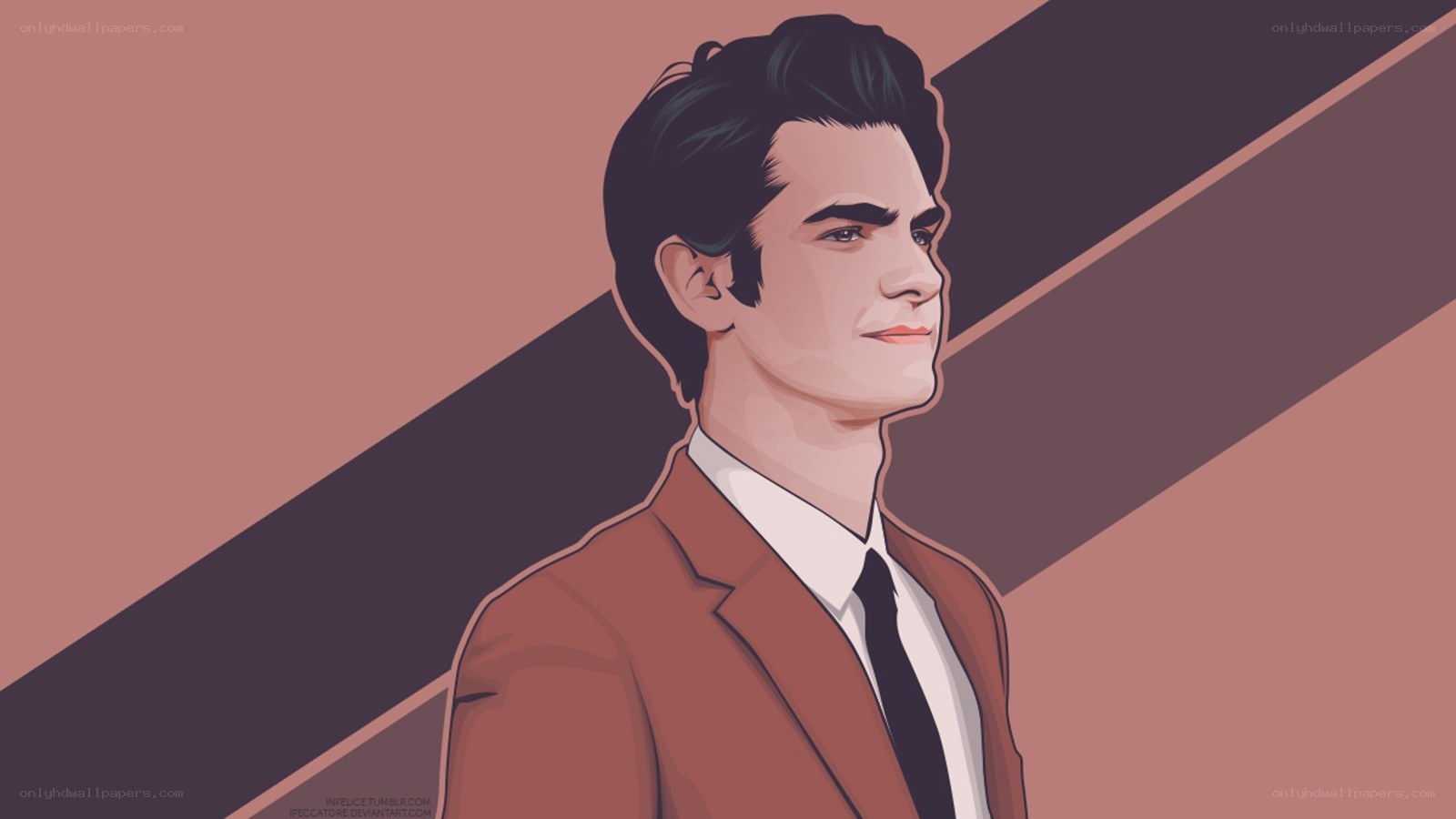man in brown suit illustration