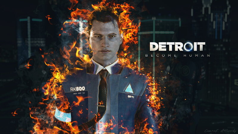 Man in Burning Suit