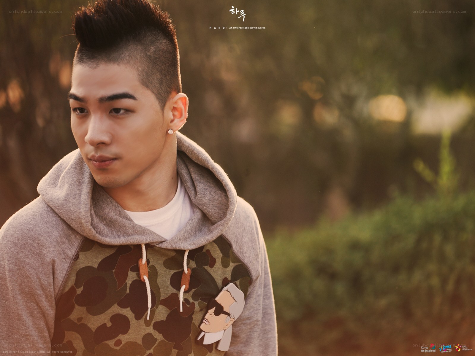 man in camouflage hoodie
