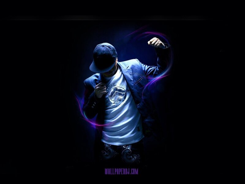 Man in Cap Dancing — Black