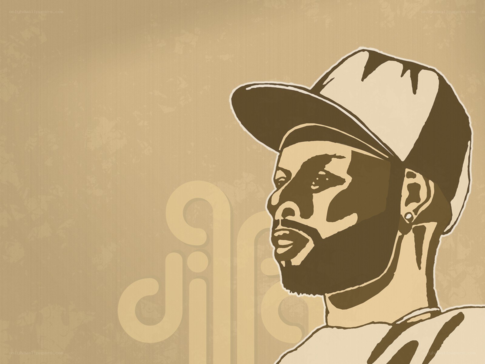 man in cap illustration
