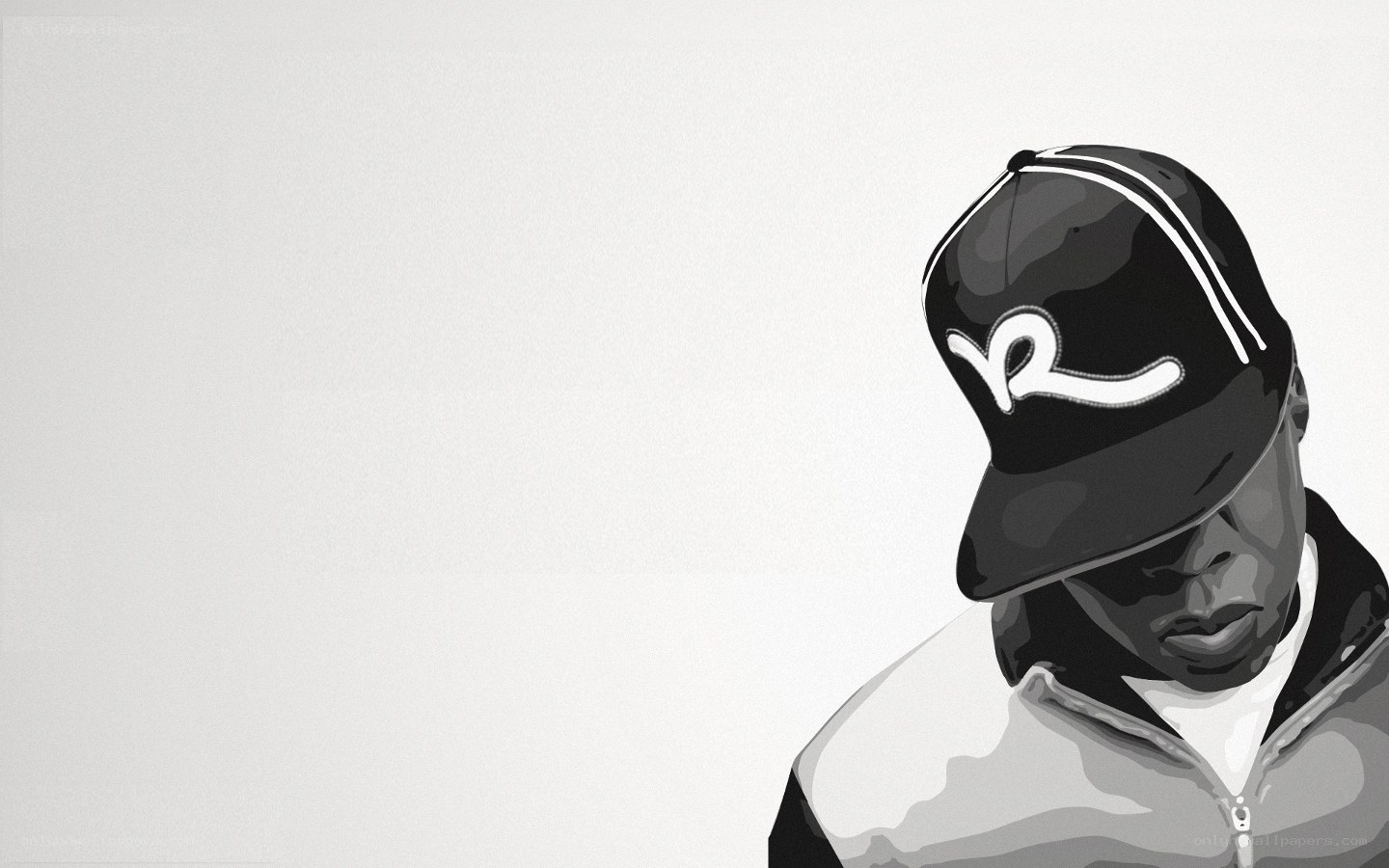 man in cap illustration