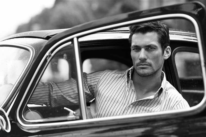 Man in Car — Black, Dramatic, Photograph