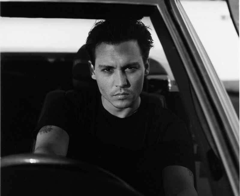 Man in Car — Black, Serious