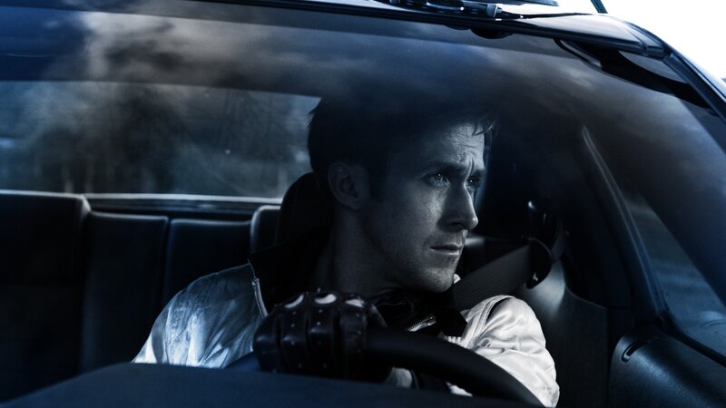 Man in Car Driving — Blue