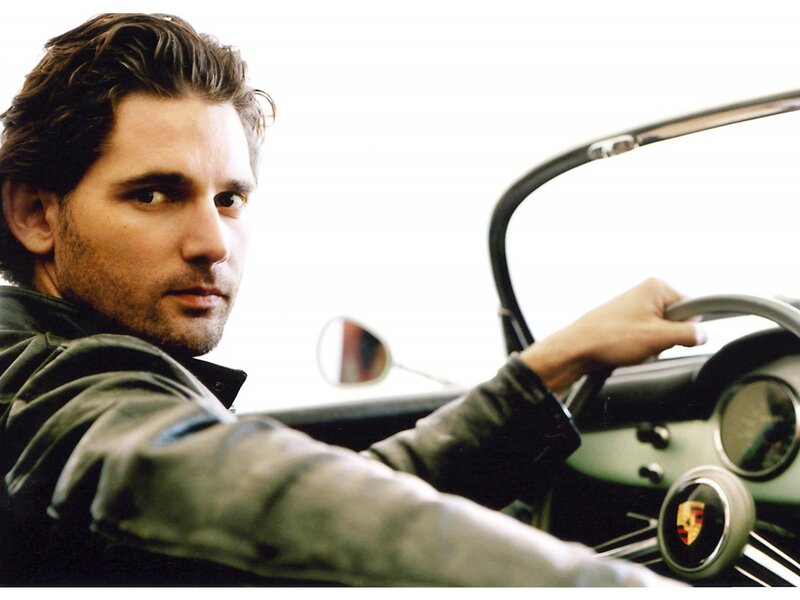 Man in Car Interior — Black, Serious