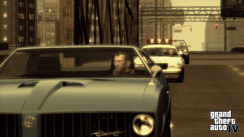 Man in Car on Bridge