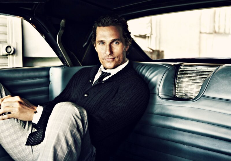 Man in Car Seat — Black