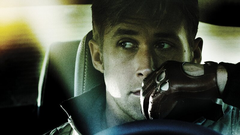 man in car with leather glove