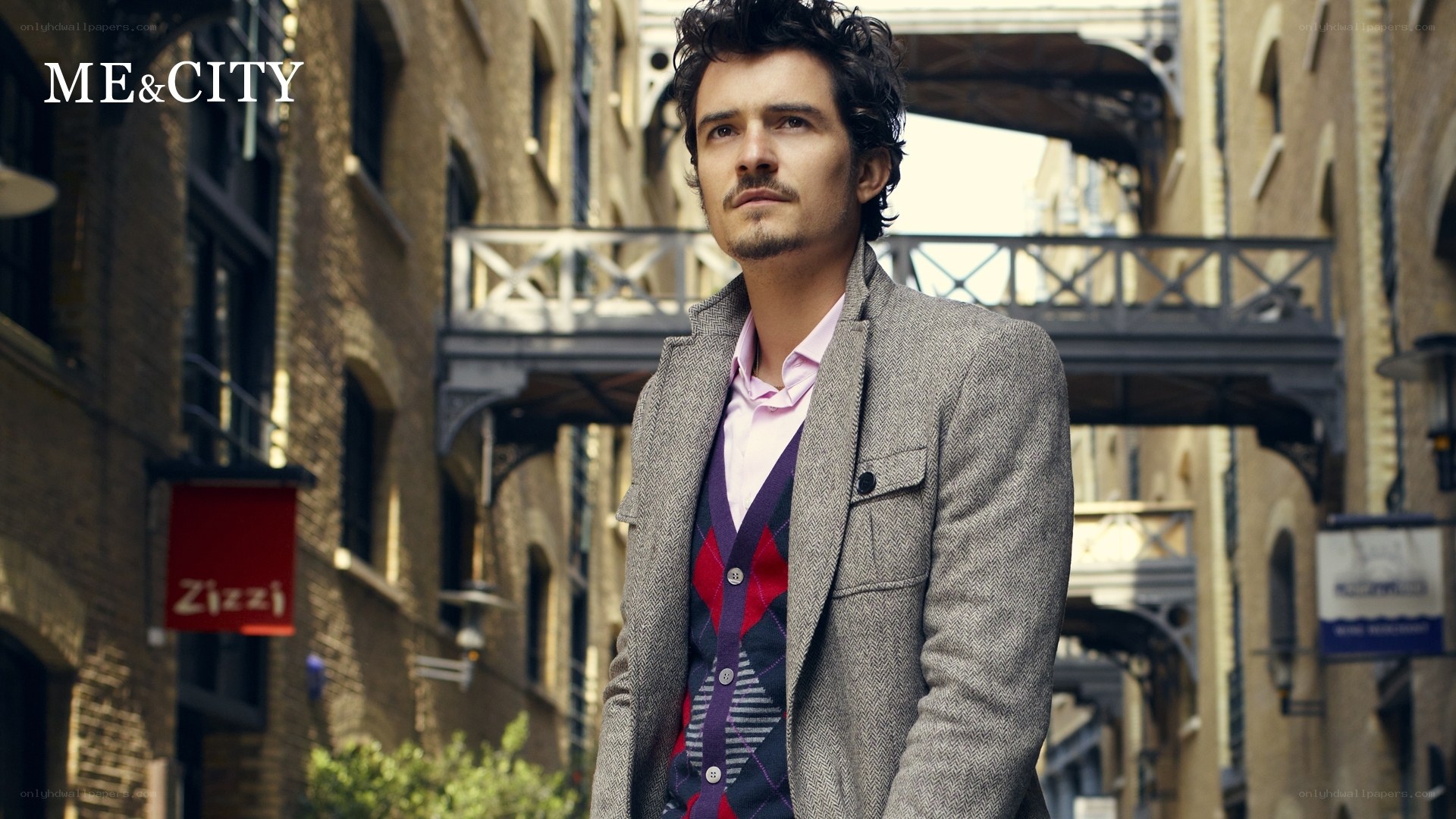 Man in city street