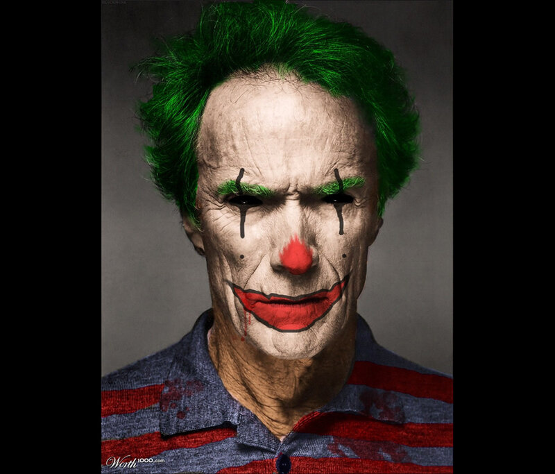 Man in Clown Makeup — Green
