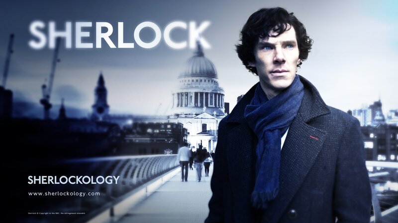Man in Coat and Scarf — Blue, Dramatic