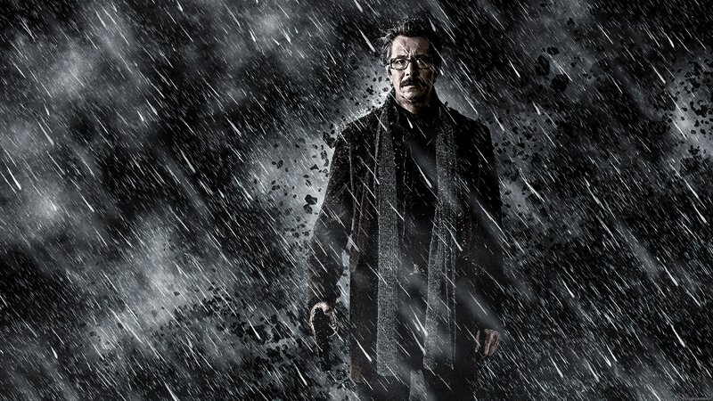 Man in coat during storm