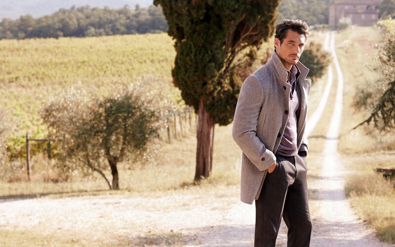 Man in Coat on Path