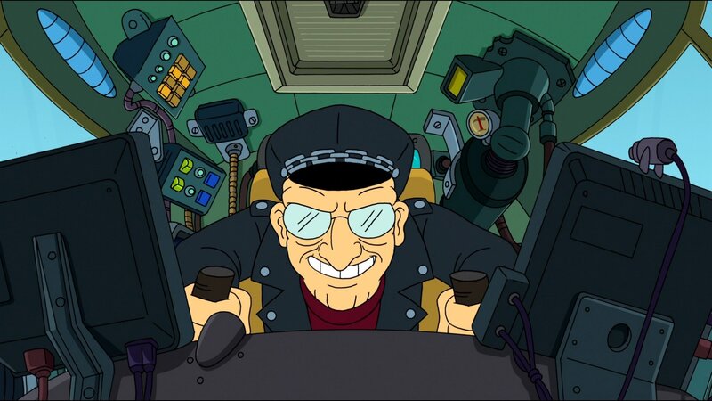 Man in Cockpit — Green